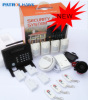 monitor&wireless audio intercom gsm security wireless smart security alarm system with LCD diaplay and keypad