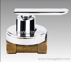 Brass Ceramic Sheet Triangle Valve with Brass (can be zinc) body, brass heart and zinc handle