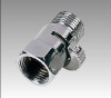 Brass Chrome Plated Ceramic Sheet Bi-directional Valve with Male and Female Connect