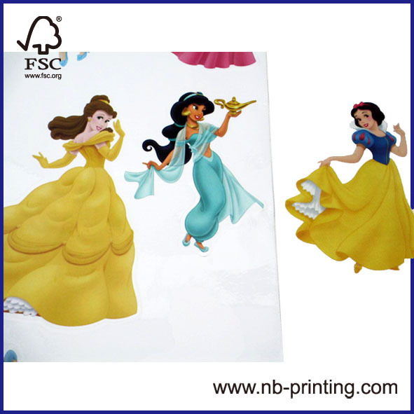 good quality disney carton paper sticker for children