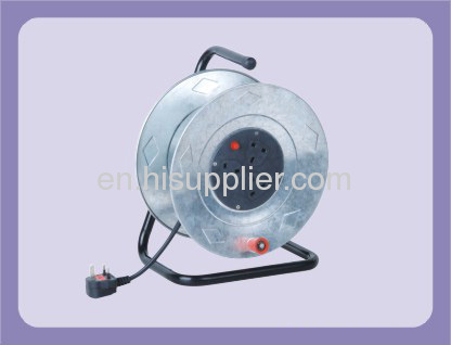 UK TYPE EXTENSION CABLE REEL WITH 3 OUTLET 10M 13A