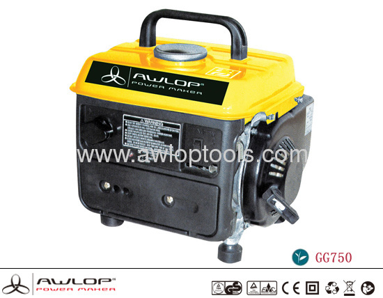 650W Portable quite silent Gasoline Generator With Recoil Starting System