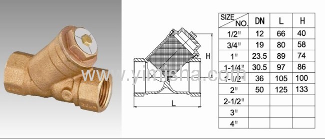 Bronze Swing Strainer Valve 