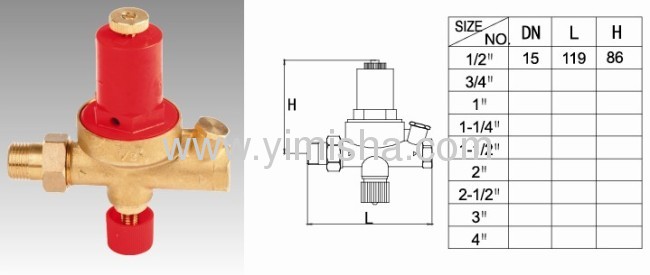 YIMISHA Brass Pressure Reducing Valve