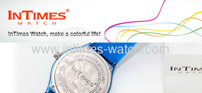 Luxury Watch Intimes brand Swiss Movt. / Aluminum Case (IT-088) 50m water-resistant stainless steel back