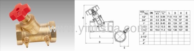 YIMISHA Brass Balancing Valve