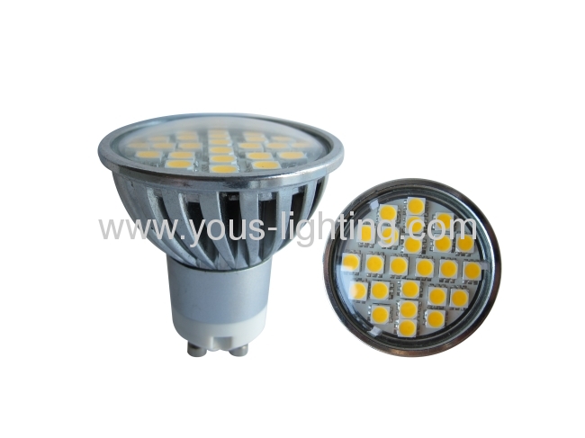 4W GU10 24S50 LED Spotlight with glass cover 