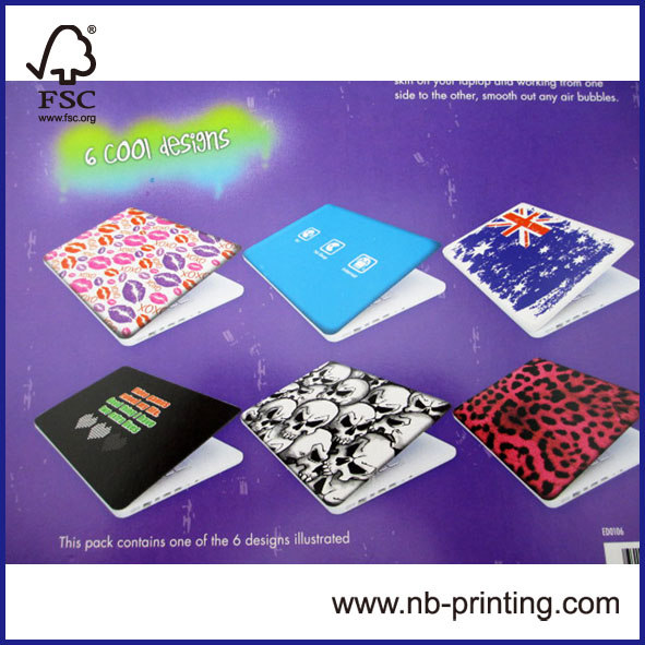 6 subject PVC removable laptop skin/stickers Anti-UV&waterproof ECO-friendly
