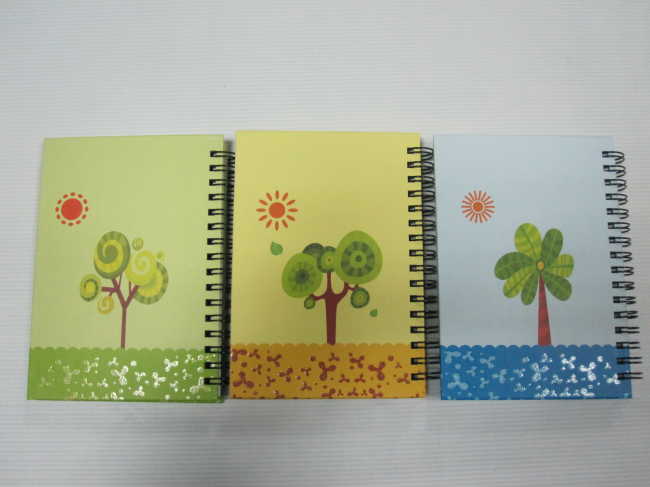 carton A6 3 subject hardcover notepad college ruled for children