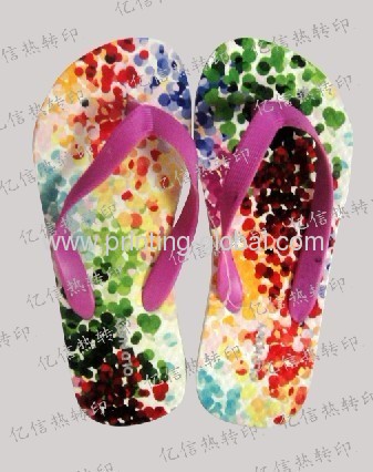 Indoor Heat Transfer Printing Films OfPVC Slippers Lastest Design