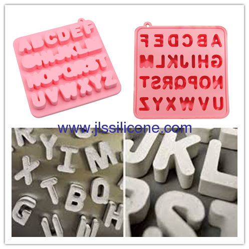 letter shaped silicone ice maker molds or chocolate mold