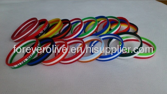 Custom printed silicone bracelet 2013