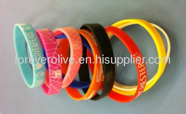 Custom printed silicone bracelet 2013