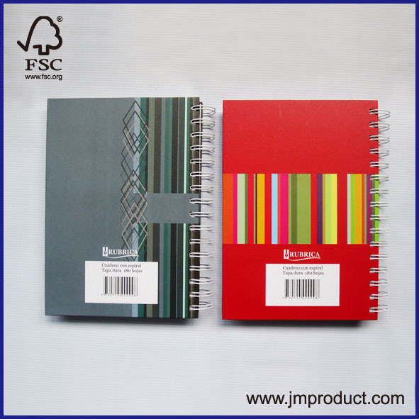 lines cover spiral notebook