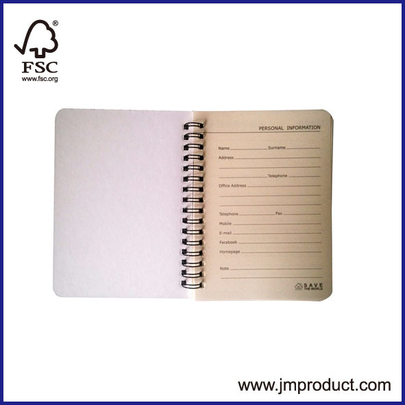 round corner Promotion double wires notebooks