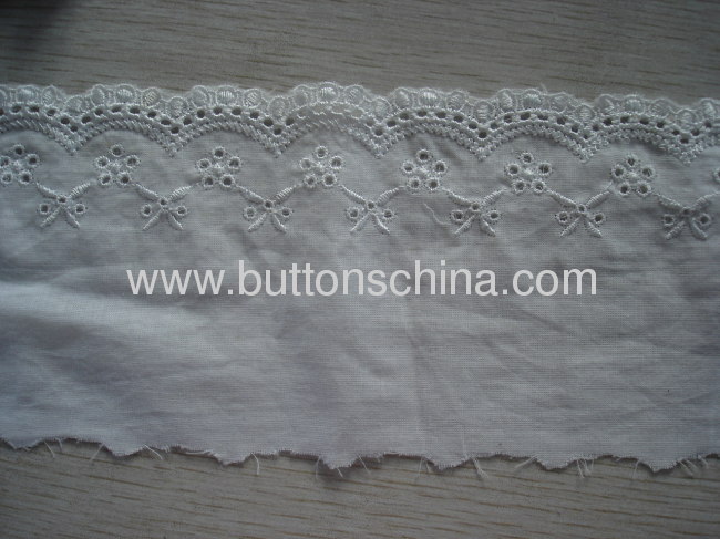 COTTON EMBROIDERY LACE WITH SHIRT