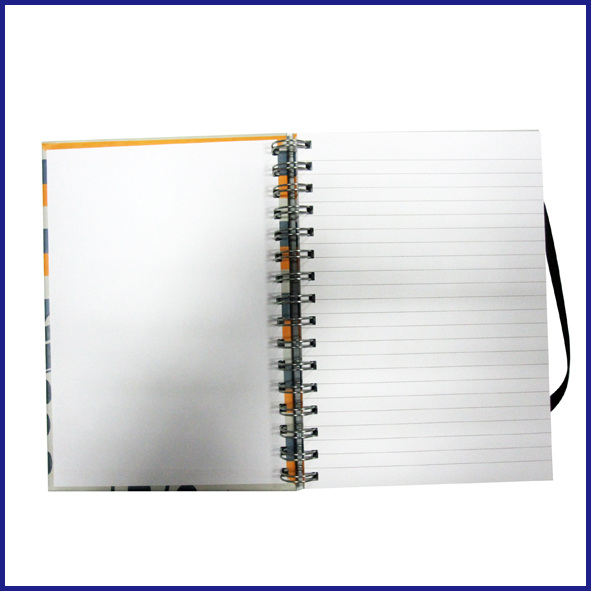 hot sale B5 3 subject hardcover spiral notebook college ruled with elastic