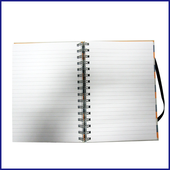 hot sale B5 3 subject hardcover spiral notebook college ruled with elastic