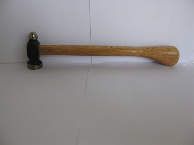 Ball pein peen hammer with wood handle fiberglass handle