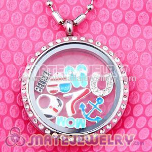 Living glass lockets Floating locket letter charms for locket pendant