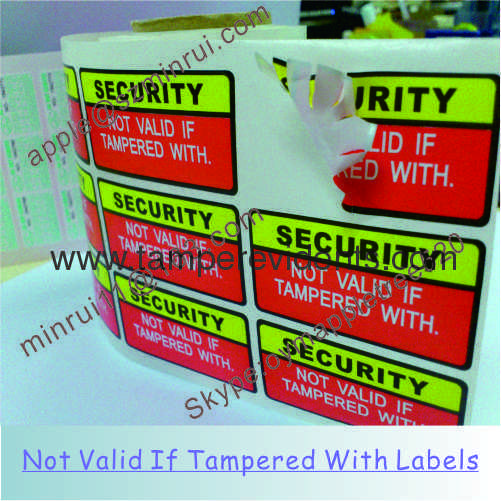 Custom Printing Blue Address Labels,Tamper Evident Asset ID Sticker, Destructible Eggskin Vinyl Labels on Rolls