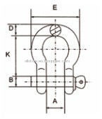 US Standard Anchor Bow Shackle 