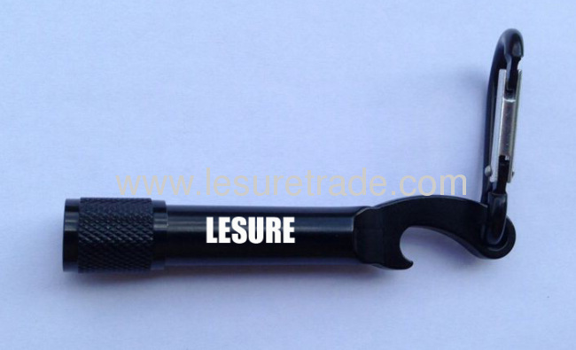 Led torch with bottle opener and carabiner