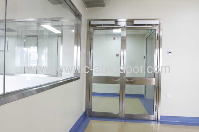 Automatic Swing Doors ,Double open(304 Stainless steel with frame glass)