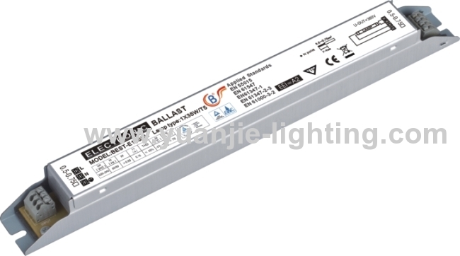 18W T8 electronic ballast for fluorescent lamp