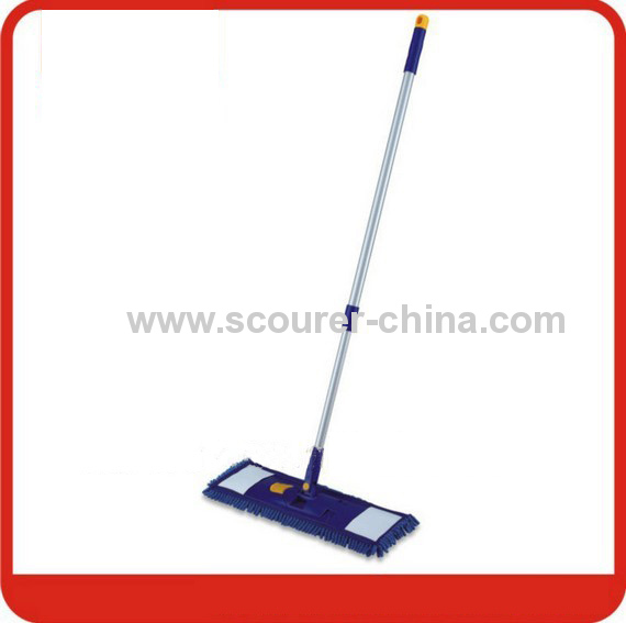 Chenille Flat Mop with Synthetic Cloth Mop Head