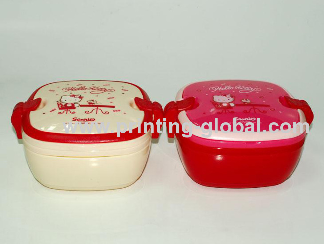 Tiffin Box With Cartoon Design Thermal Transfer Printing Foil