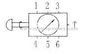 Muliti-Circuit Gauge Isolator with bulit-in pressure gauge