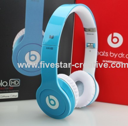 Beats Solo HD with ControlTalk by Dr.Dre Headphones Blue