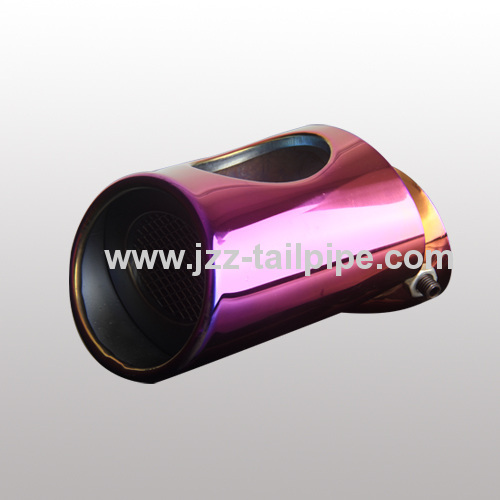 Stainless steel colorful dual car exhaust pipe