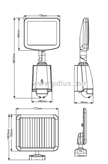 Solar Power Sensor Lamp PD-SLL80