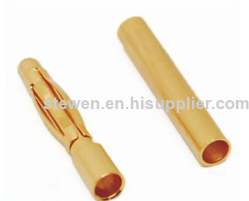 2.0mm regular gold plated banana plug 