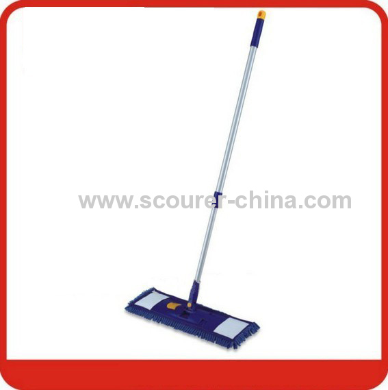 Chenille Flat Mop with telescopic handle 40*10cm frame size