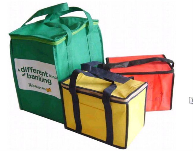 Non woven foldable promotion cooler bag 