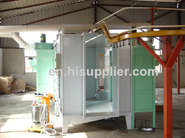  Powder Spray Booth With Centrifugal Fans For Manual Powder Coating 