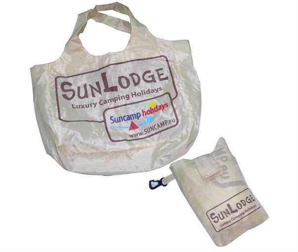 flower reusable strawberry folding nylon shopping bag 