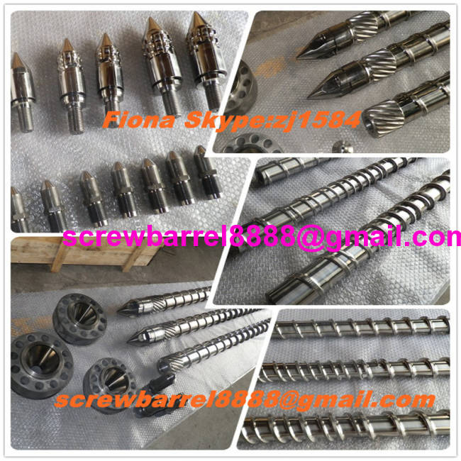 screws and barrels for injection molding