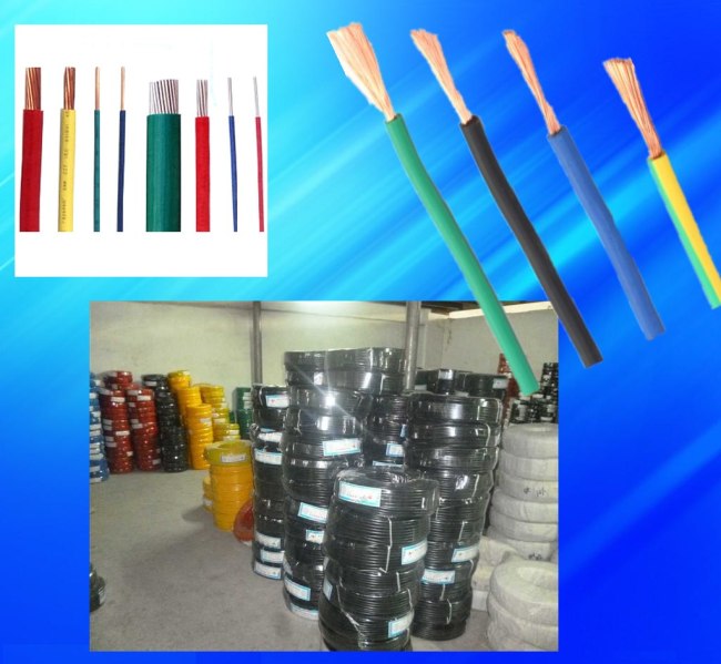 Copper conductor PVC insulated flexible electrical wire