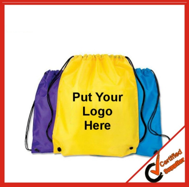 Customized Logo Drawstring Bag 