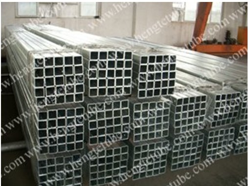 Hot dipped Galvanized Square steel pipe