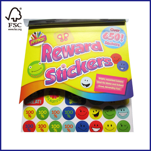 Reward Stickers over Assorted colors