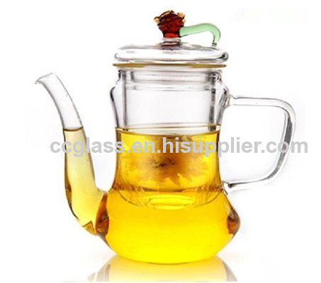 Mouth Blown Glass Teapots Coffee Pots