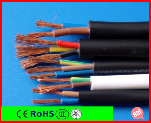 copper conductor PVC insulated PVC sheathed round cable