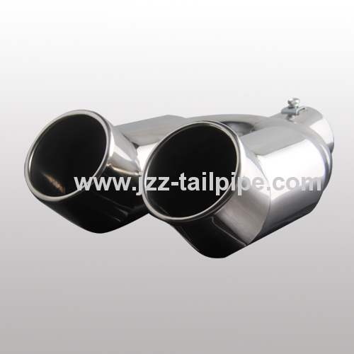 Classic stainless steel dual auto exhasut pipe