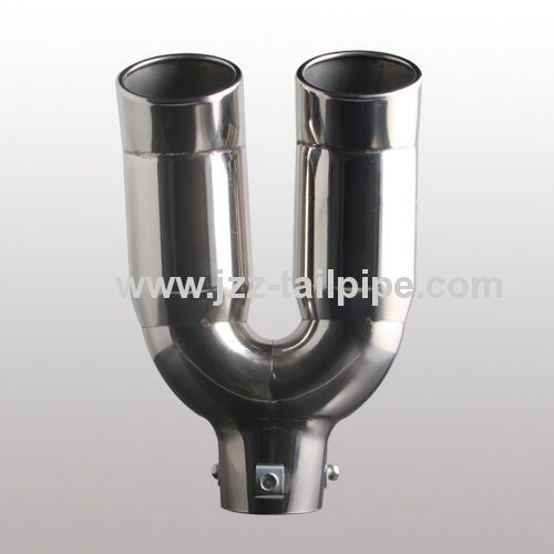 Classic stainless steel dual auto exhasut pipe