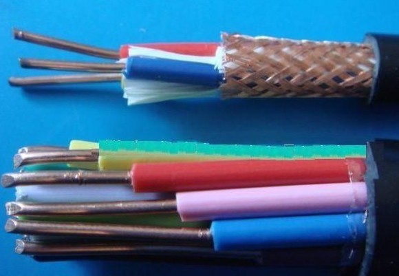 copper conductor PVC insulated PVC sheathed braiding screened instrument cable